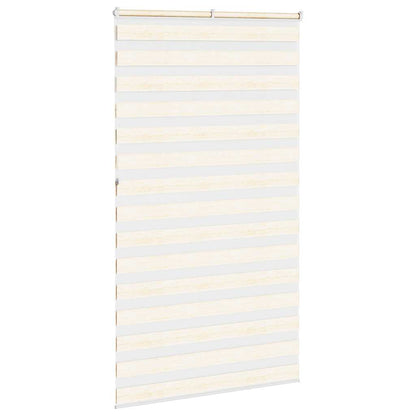 vidaXL Zebra Blind Marble Beige 130x230 cm Fabric Width 125.9 cm Polyester 4