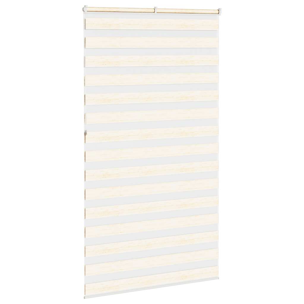 vidaXL Zebra Blind Marble Beige 135x230 cm Fabric Width 130.9 cm Polyester 4