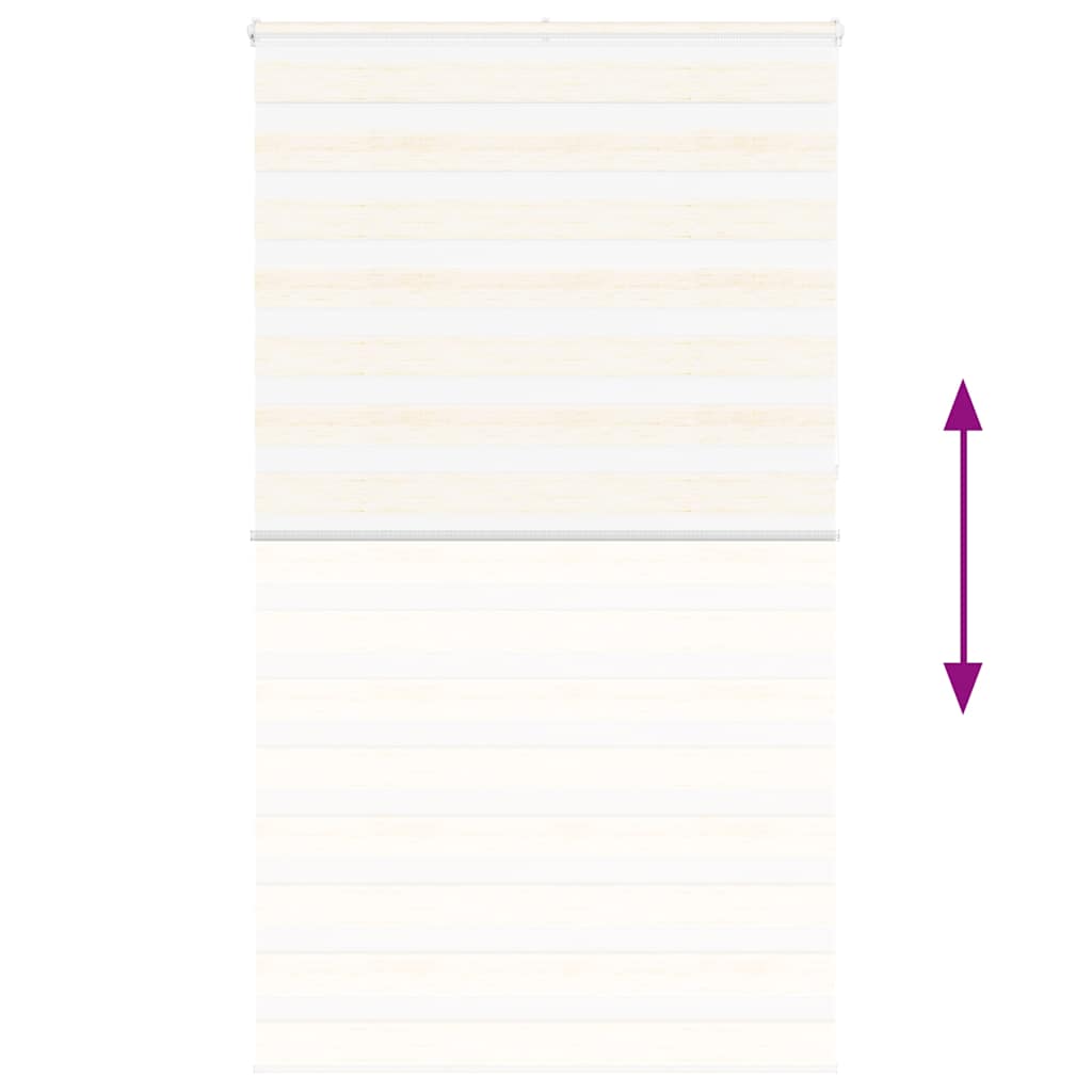 vidaXL Zebra Blind Marble Beige 135x230 cm Fabric Width 130.9 cm Polyester 5