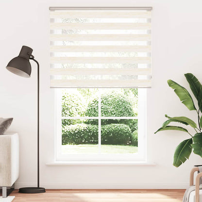 vidaXL Zebra Blind Marble Beige 140x230 cm Fabric Width 135.9 cm Polyester 2