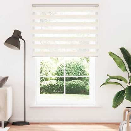 vidaXL Zebra Blind Marble Beige 145x230 cm Fabric Width 140.9 cm Polyester 2