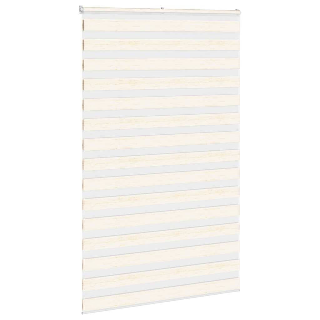 vidaXL Zebra Blind Marble Beige 145x230 cm Fabric Width 140.9 cm Polyester 3