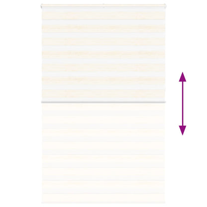 vidaXL Zebra Blind Marble Beige 145x230 cm Fabric Width 140.9 cm Polyester 5