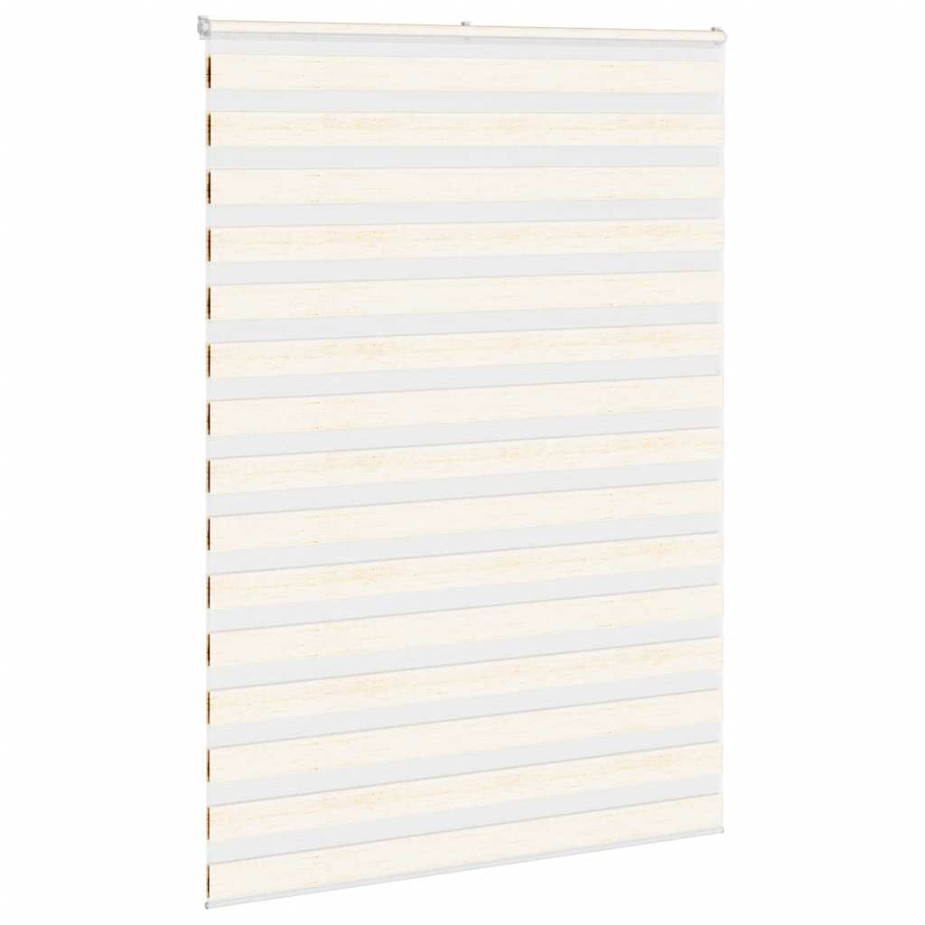 vidaXL Zebra Blind Marble Beige 155x230 cm Fabric Width 150.9 cm Polyester 3