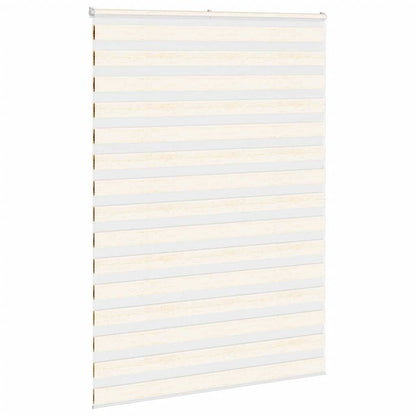vidaXL Zebra Blind Marble Beige 155x230 cm Fabric Width 150.9 cm Polyester 3