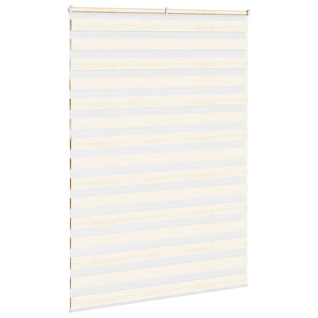 vidaXL Zebra Blind Marble Beige 155x230 cm Fabric Width 150.9 cm Polyester 4