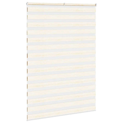 vidaXL Zebra Blind Marble Beige 155x230 cm Fabric Width 150.9 cm Polyester 4