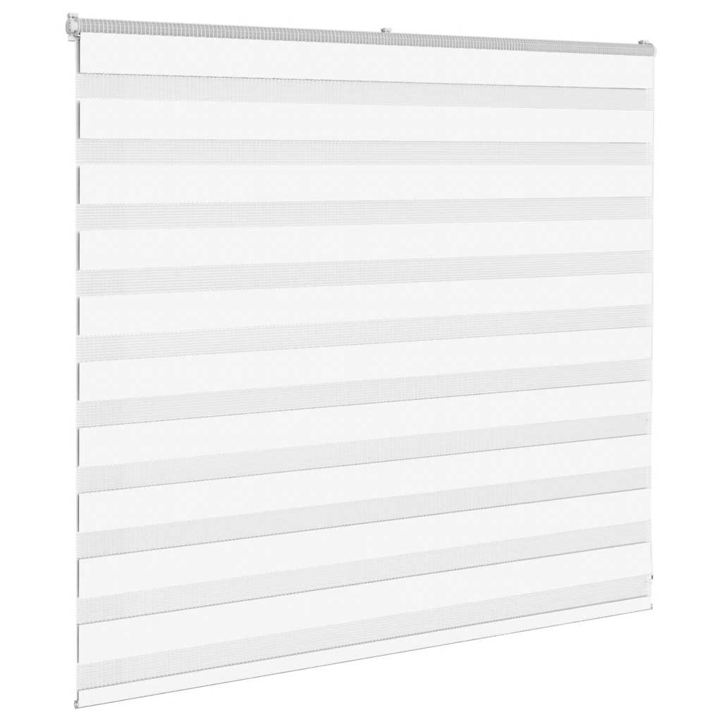 vidaXL Zebra Blind White 165x100 cm Fabric Width 160.9 cm Polyester 3