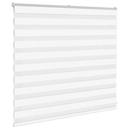 vidaXL Zebra Blind White 165x100 cm Fabric Width 160.9 cm Polyester 3