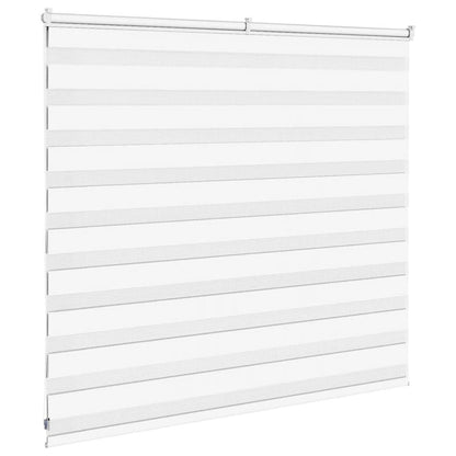 vidaXL Zebra Blind White 165x100 cm Fabric Width 160.9 cm Polyester 4
