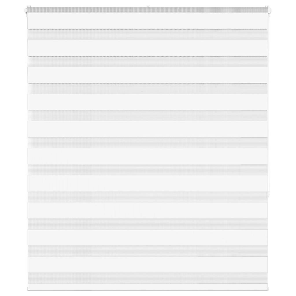 vidaXL Zebra Blind White 135x150 cm Fabric Width 130.9 cm Polyester 1