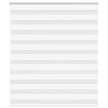 vidaXL Zebra Blind White 135x150 cm Fabric Width 130.9 cm Polyester 1