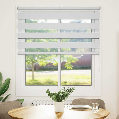 vidaXL Zebra Blind White 135x150 cm Fabric Width 130.9 cm Polyester 2