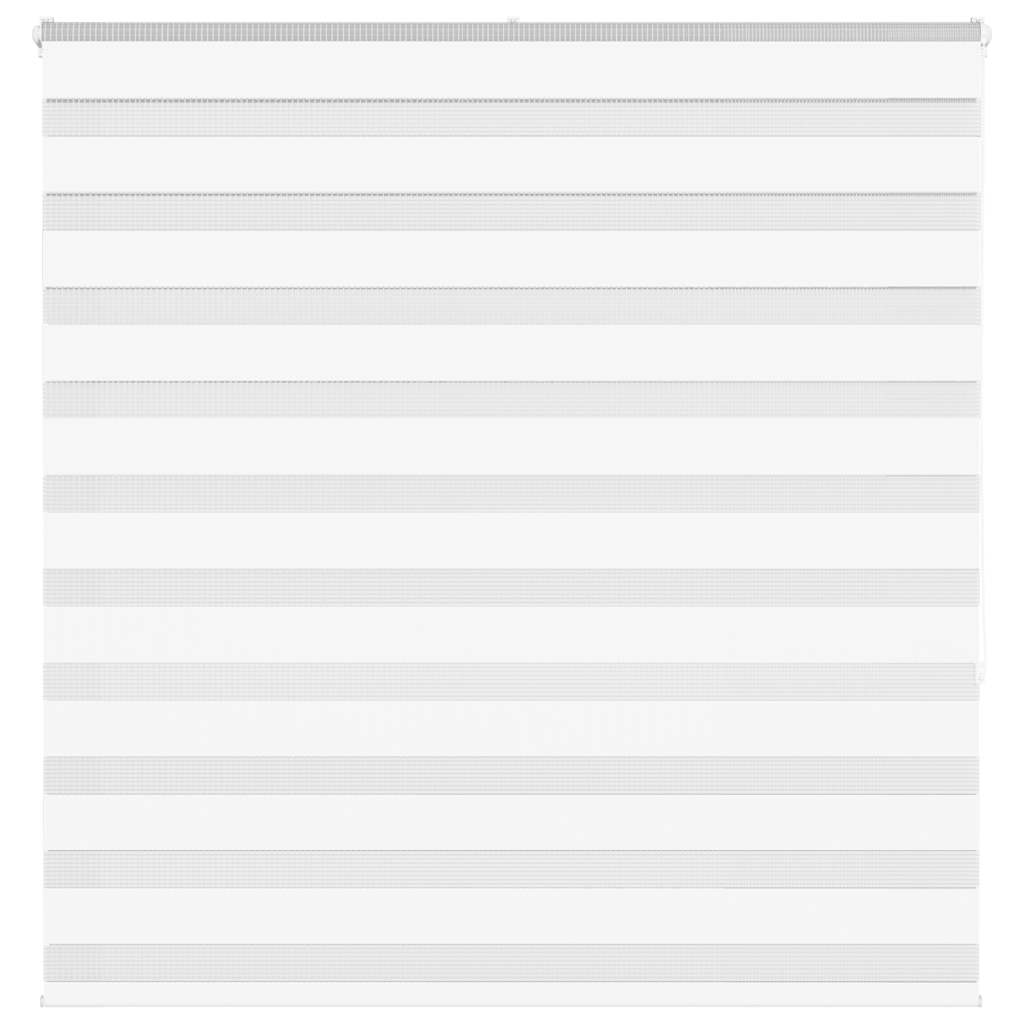 vidaXL Zebra Blind White 150x150 cm Fabric Width 145.9 cm Polyester 1