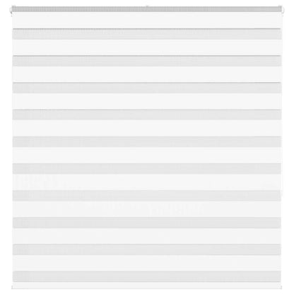 vidaXL Zebra Blind White 150x150 cm Fabric Width 145.9 cm Polyester 1