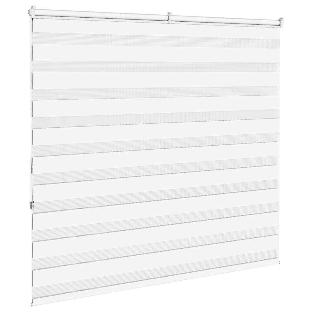 vidaXL Zebra Blind White 155x150 cm Fabric Width 150.9 cm Polyester 4