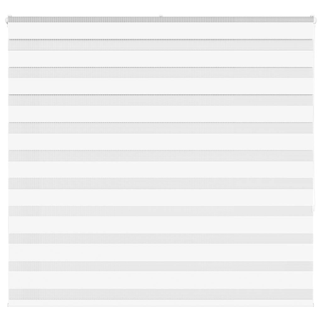 vidaXL Zebra Blind White 165x150 cm Fabric Width 160.9 cm Polyester 1