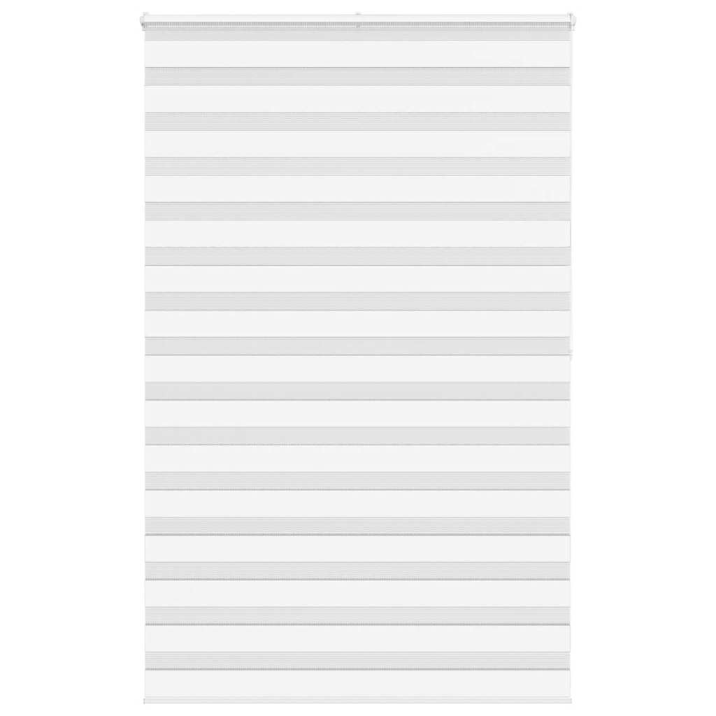 vidaXL Zebra Blind White 150x200 cm Fabric Width 145.9 cm Polyester 1