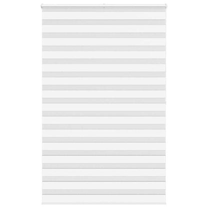 vidaXL Zebra Blind White 150x200 cm Fabric Width 145.9 cm Polyester 1
