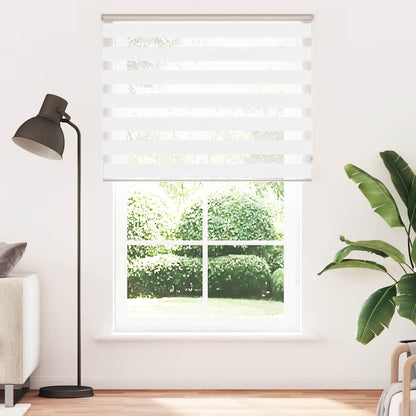 vidaXL Zebra Blind White 150x200 cm Fabric Width 145.9 cm Polyester 2
