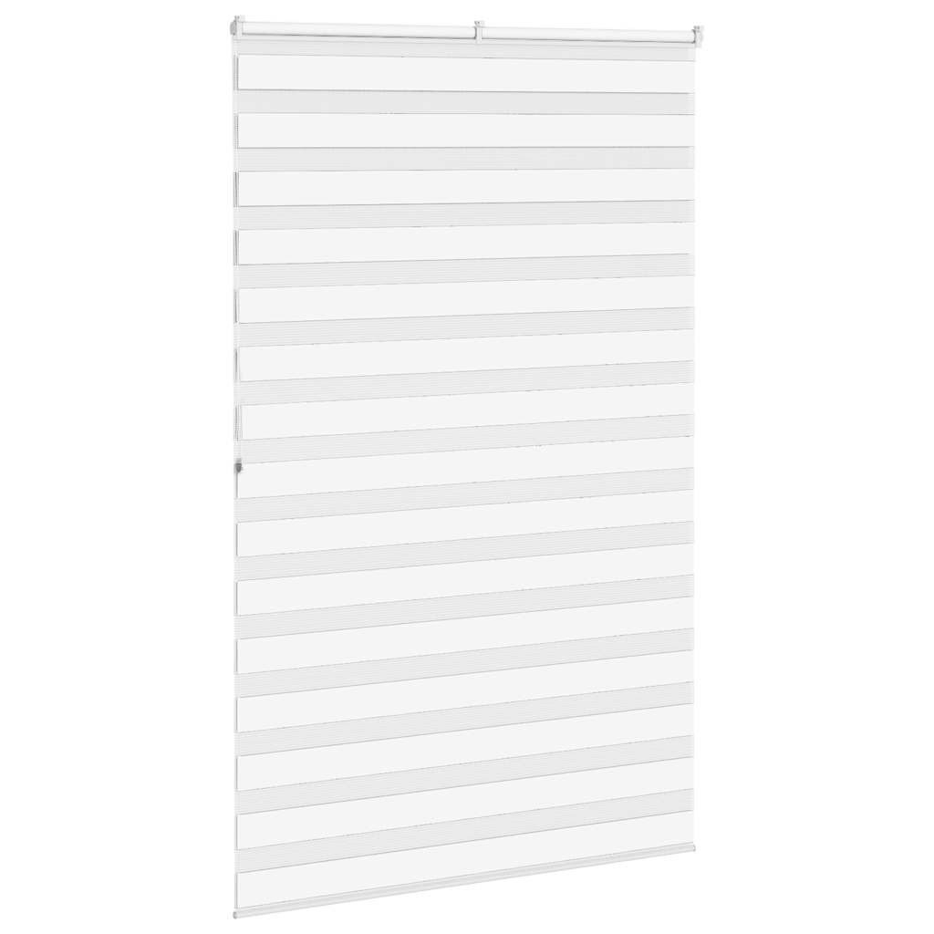 vidaXL Zebra Blind White 150x200 cm Fabric Width 145.9 cm Polyester 4