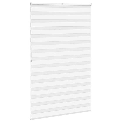 vidaXL Zebra Blind White 150x200 cm Fabric Width 145.9 cm Polyester 4
