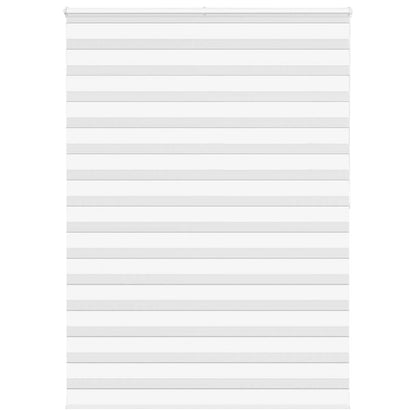 vidaXL Zebra Blind White 155x200 cm Fabric Width 150.9 cm Polyester 1