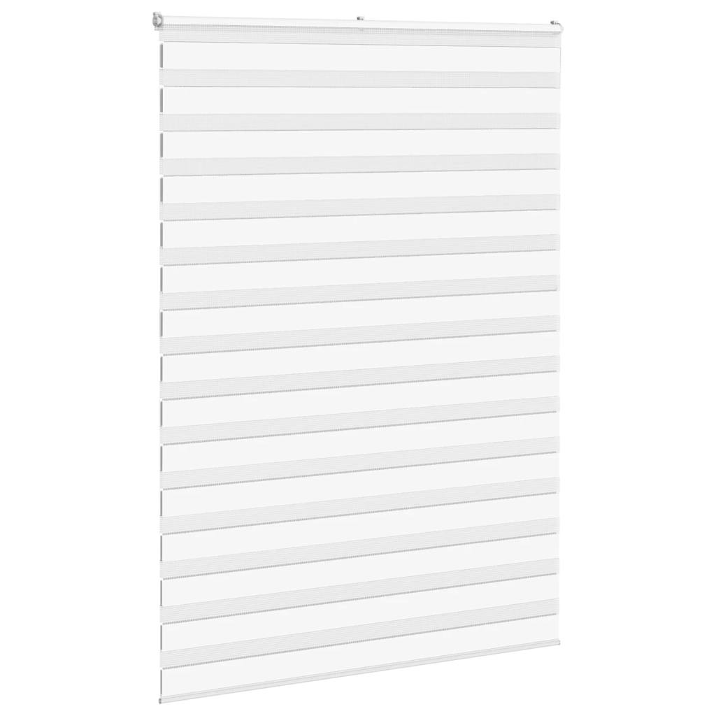 vidaXL Zebra Blind White 155x200 cm Fabric Width 150.9 cm Polyester 3