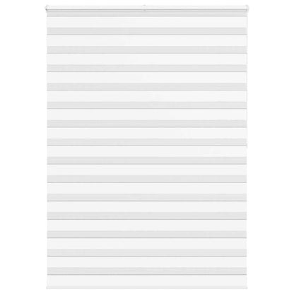 vidaXL Zebra Blind White 165x200 cm Fabric Width 160,9 cm Polyester 2