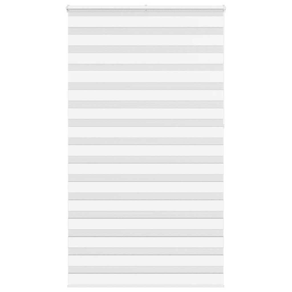 vidaXL Zebra Blind White 120x230 cm Fabric Width 115.9 cm Polyester 1