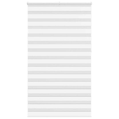 vidaXL Zebra Blind White 120x230 cm Fabric Width 115.9 cm Polyester 1