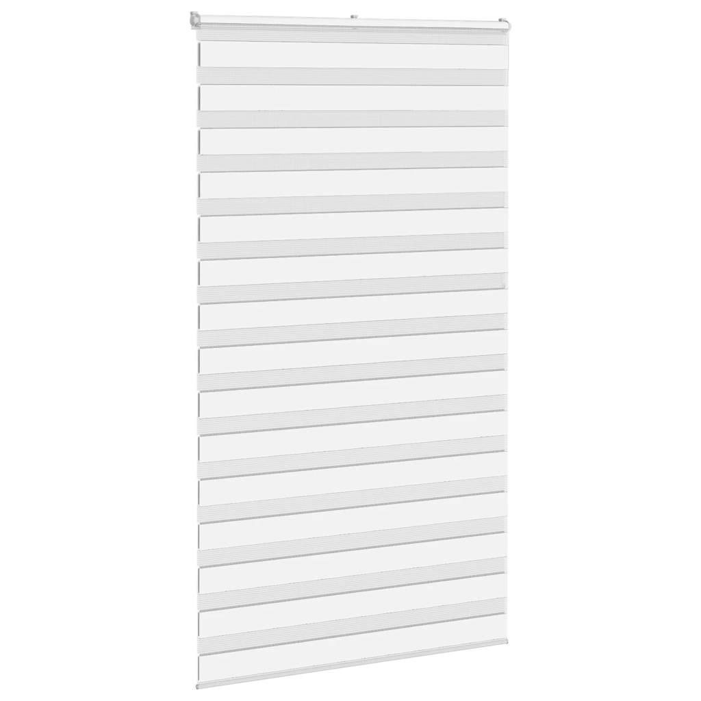 vidaXL Zebra Blind White 120x230 cm Fabric Width 115.9 cm Polyester 3