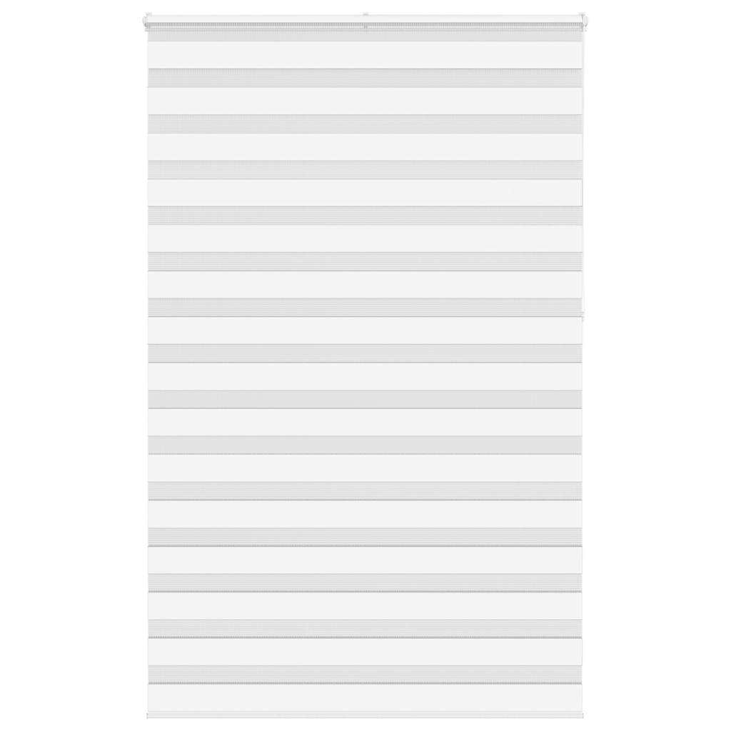 vidaXL Zebra Blind White 140x230 cm Fabric Width 135.9 cm Polyester 1