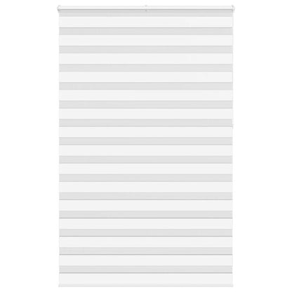 vidaXL Zebra Blind White 140x230 cm Fabric Width 135.9 cm Polyester 1