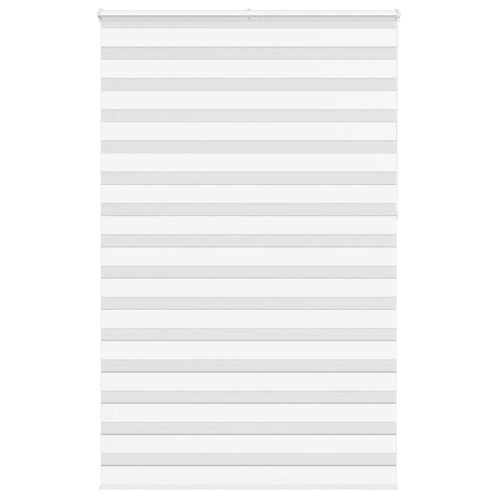vidaXL Zebra Blind White 145x230 cm Fabric Width 140.9 cm Polyester 1