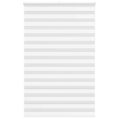 vidaXL Zebra Blind White 145x230 cm Fabric Width 140.9 cm Polyester 1