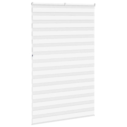 vidaXL Zebra Blind White 145x230 cm Fabric Width 140.9 cm Polyester 4