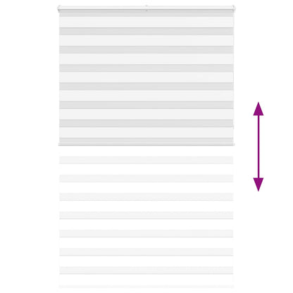 vidaXL Zebra Blind White 145x230 cm Fabric Width 140.9 cm Polyester 5