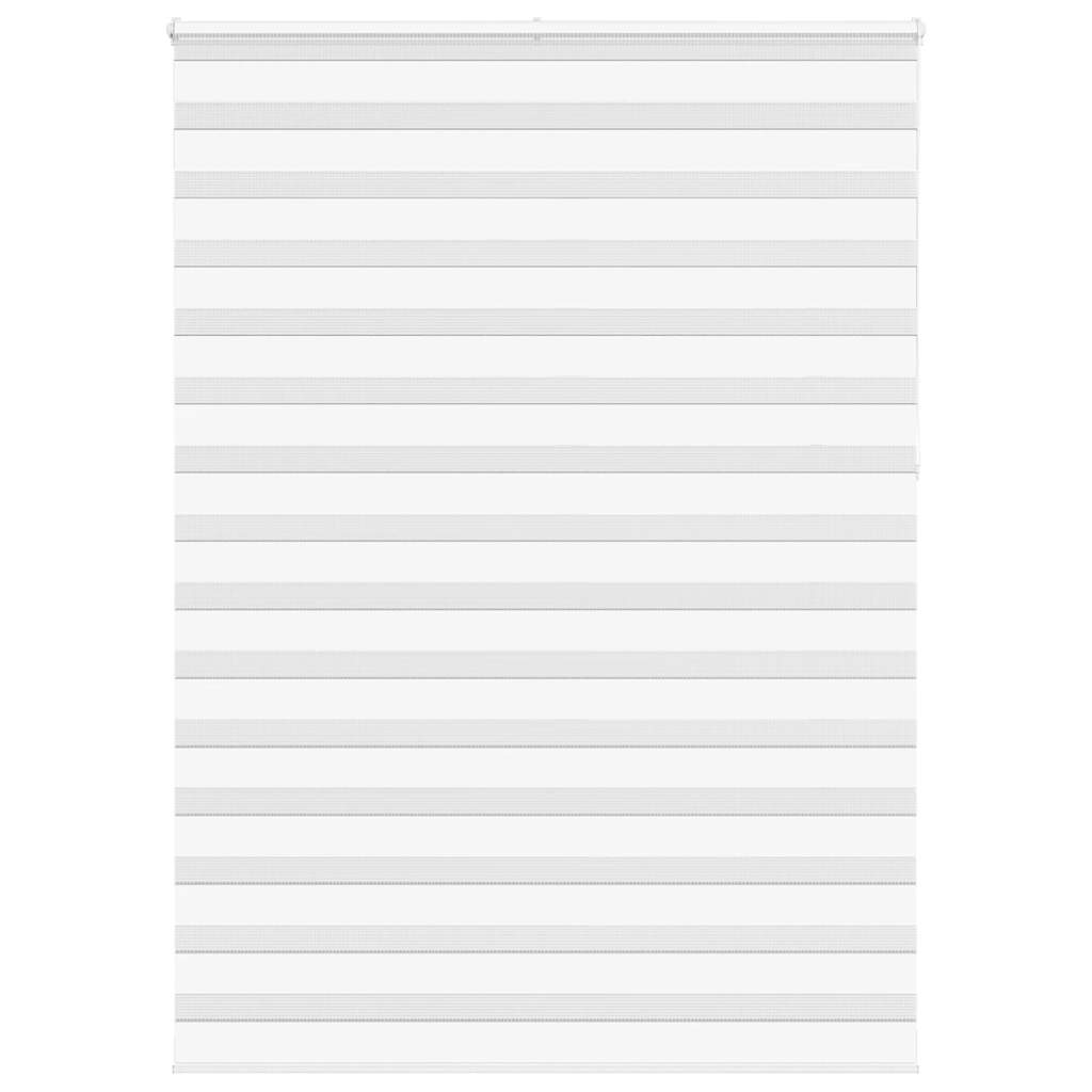 vidaXL Zebra Blind White 160x230 cm Fabric Width 155.9 cm Polyester 1