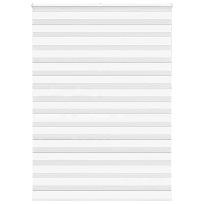 vidaXL Zebra Blind White 160x230 cm Fabric Width 155.9 cm Polyester 1