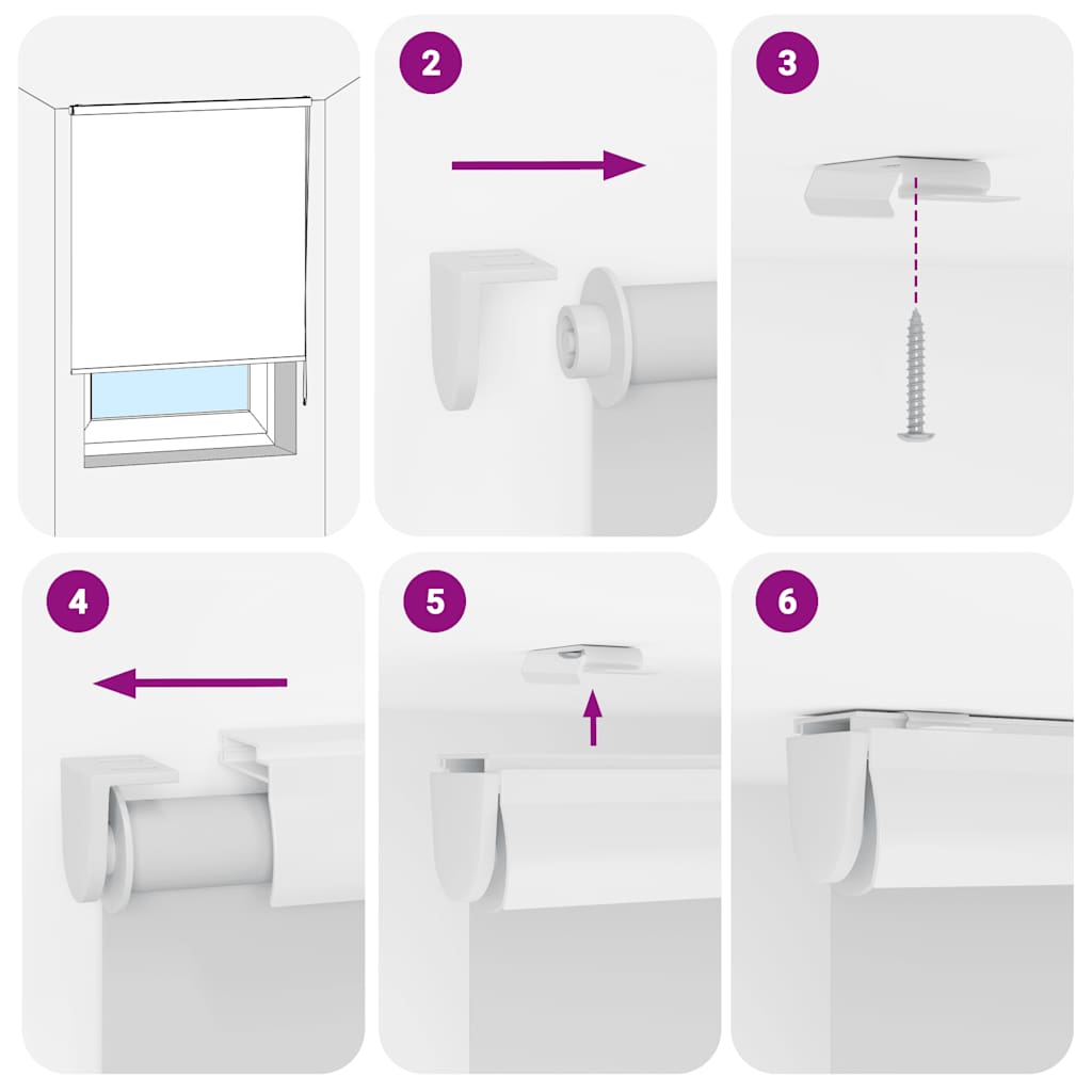 vidaXL Shower Roller Blind with Cassette 160x240 cm Fabric Width 156 cm 6