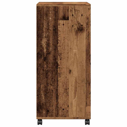 vidaXL Rolling Cabinet Old Wood 55x40x91 cm Engineered Wood 5