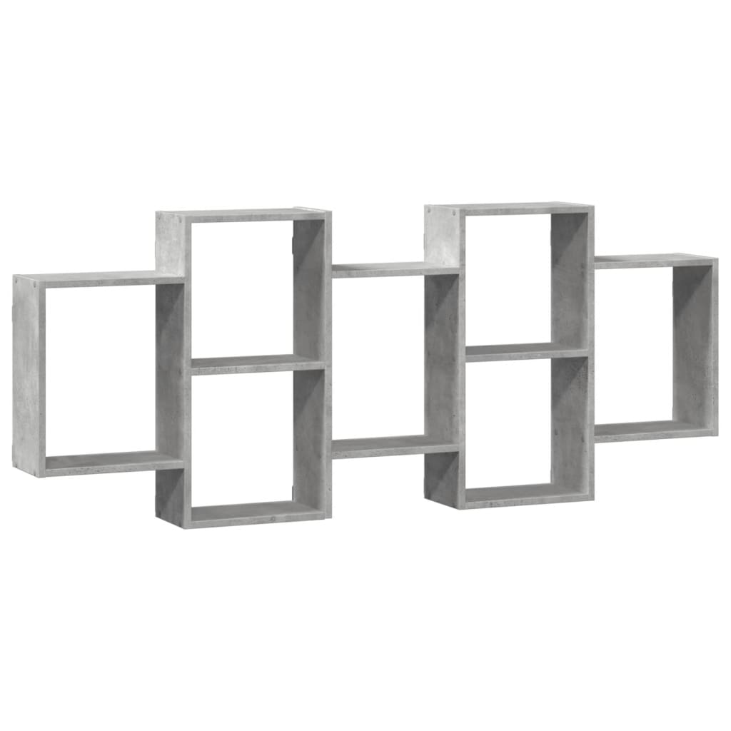 vidaXL Wall Shelf Concrete Grey 159x18x65 cm Engineered Wood 2