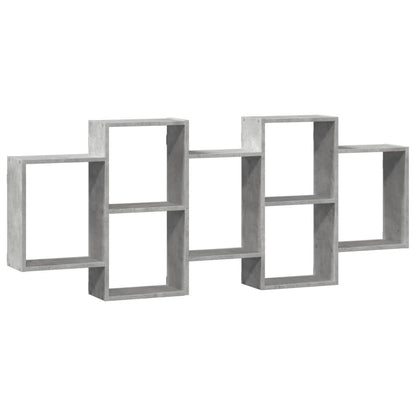 vidaXL Wall Shelf Concrete Grey 159x18x65 cm Engineered Wood 2