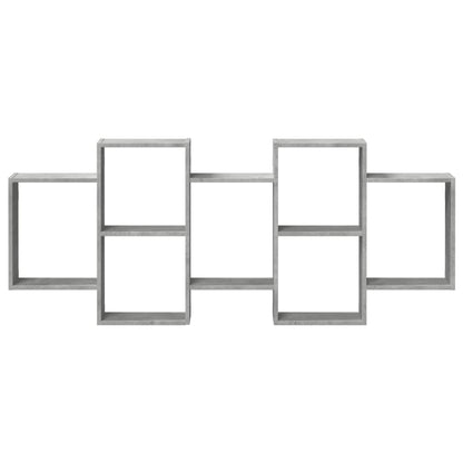 vidaXL Wall Shelf Concrete Grey 159x18x65 cm Engineered Wood 4