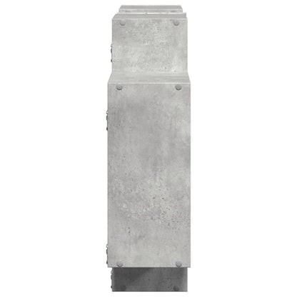 vidaXL Wall Shelf Concrete Grey 159x18x65 cm Engineered Wood 5