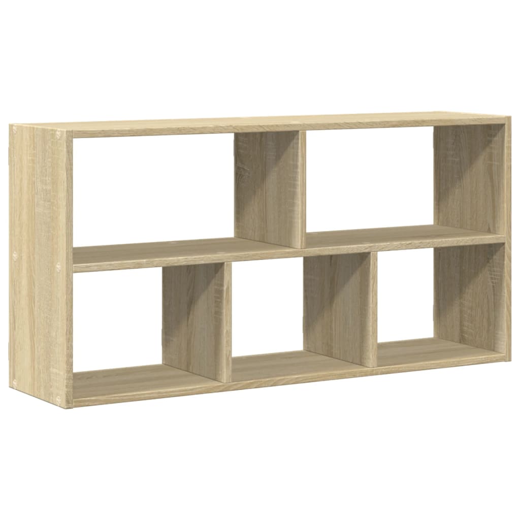 vidaXL Wall Shelf Sonoma Oak 100x25x50 cm Engineered Wood 2