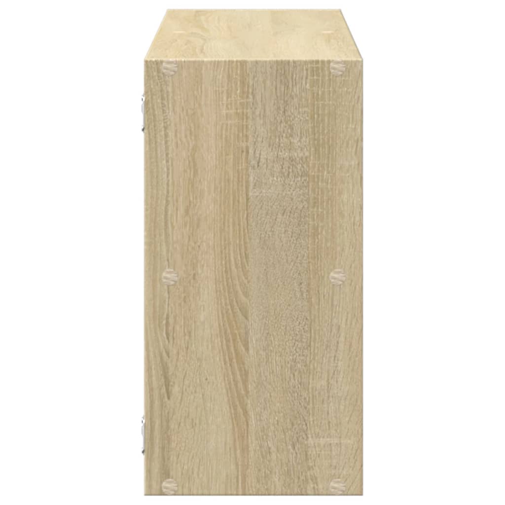 vidaXL Wall Shelf Sonoma Oak 100x25x50 cm Engineered Wood 5