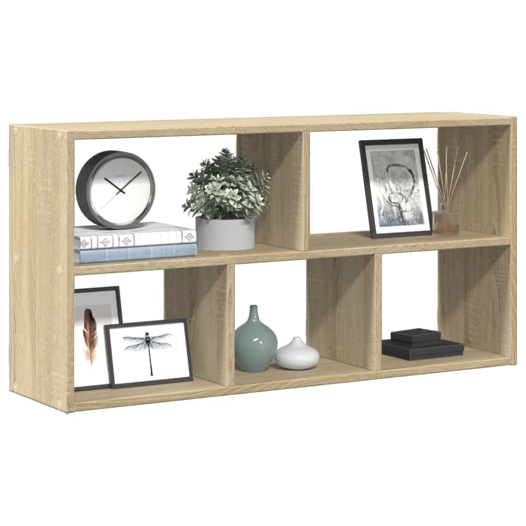 vidaXL Wall Shelf Sonoma Oak 100x25x50 cm Engineered Wood 1