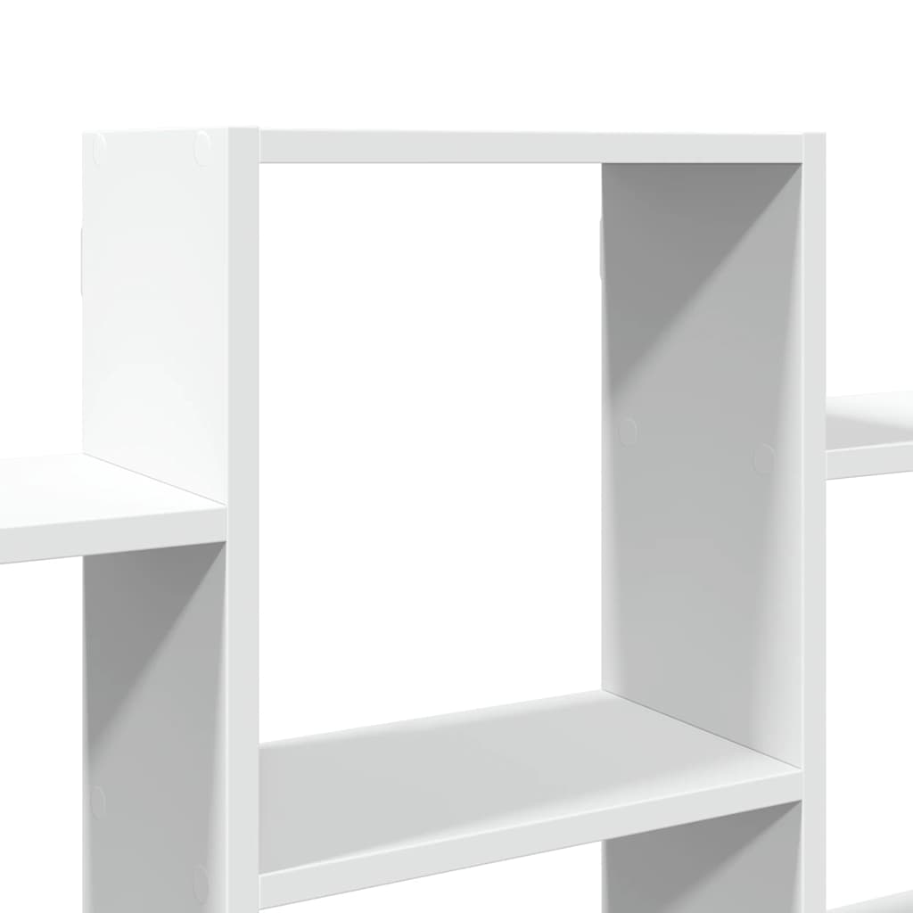 vidaXL Wall Shelf White 159x18x66 cm Engineered Wood 6